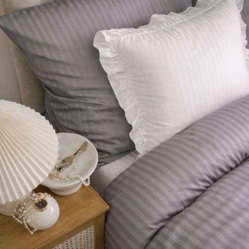 Pościel Adamaszek Szary