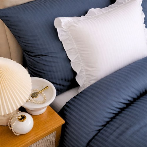 Pościel Adamaszek Granat